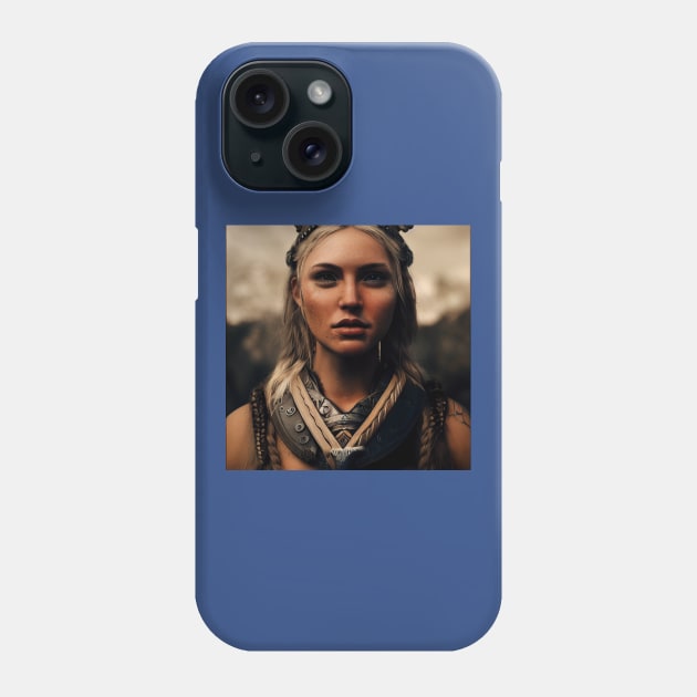 Viking Shield Maiden Phone Case by Grassroots Green