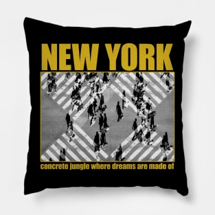 new york grunge Pillow