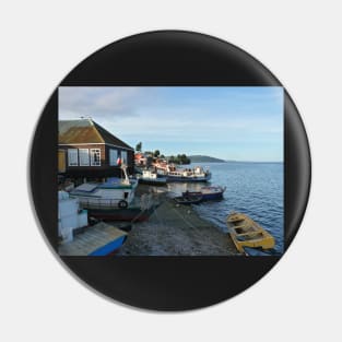 Fishing Boats on the seashore Pin