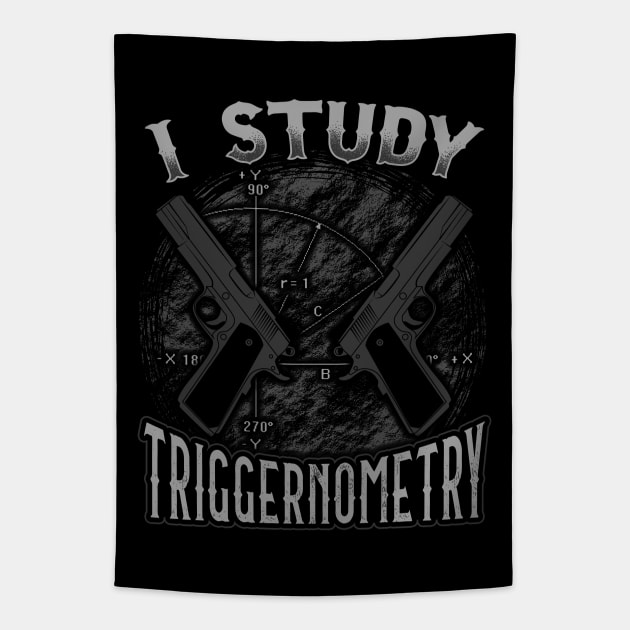 2nd Amendment I Study Triggernometry Gun Rights Tapestry by E