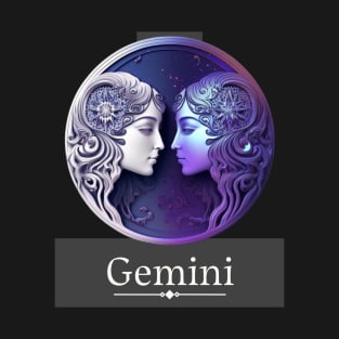 Gemini Zodiac - Classic Designe T-Shirt