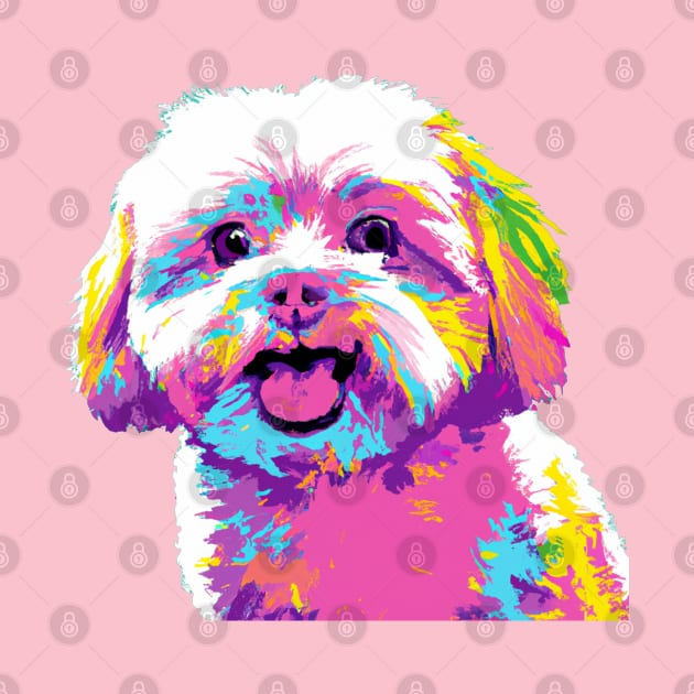 Maltese Pop Art - Dog Lover Gifts by PawPopArt