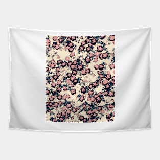 Hello, Spring! Abstract garden flowers in violet shades Tapestry