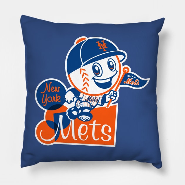 Lets Go Mets Pillow by ElRyeShop