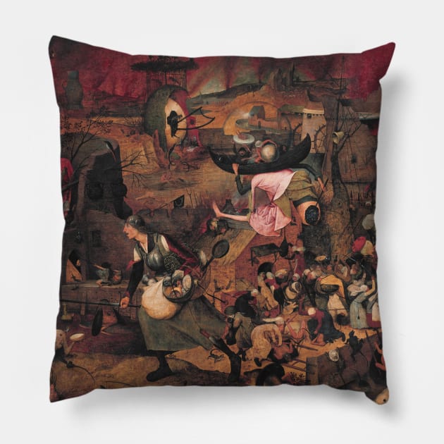 Dulle Griet by Pieter Bruegel the Elder Pillow by Classic Art Stall