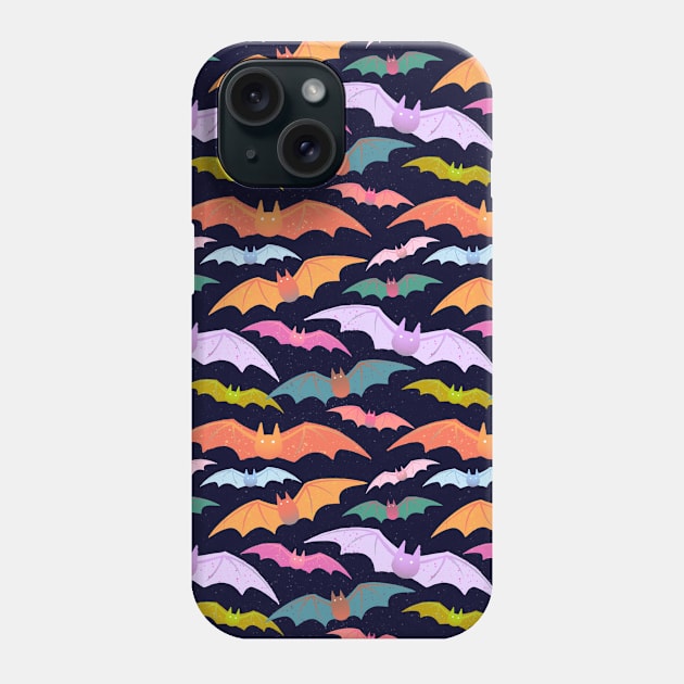 Party Bats Phone Case by MollyFergusonArt