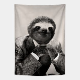 Gentleman Sloth #3 - Print / Home Decor / Wall Art / Poster / Gift / Birthday / Sloth Lover Gift / Animal print Canvas Print Tapestry