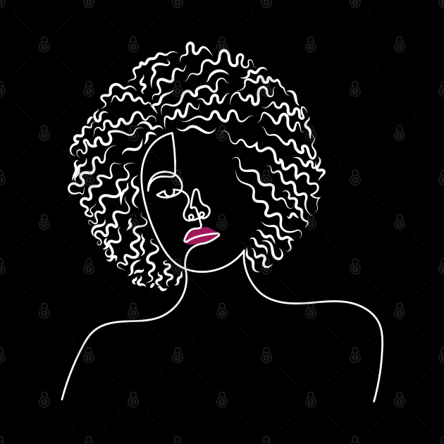 It's More Than Just Hair, It's an Attitude | One Line Drawing | One Line Art | Minimal | Minimalist by One Line Artist