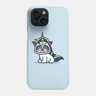 Grumpy Unicorn Cat Phone Case