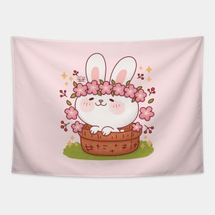 Cute Sakura Bunny Tapestry