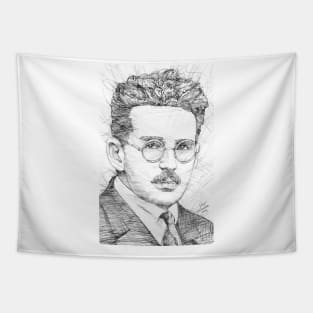 WALTER BENJAMIN pencil portrait .2 Tapestry