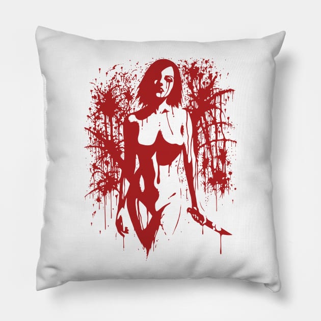 Hack/Slash Pillow by Sentry616