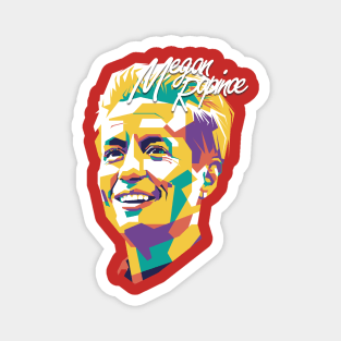 Megan Rapinoe wpap pop art Magnet