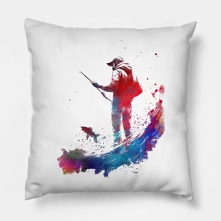 Fishing sport art #fishing Pillow