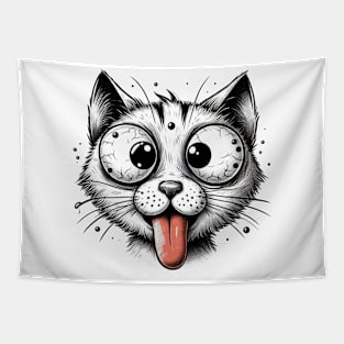 Funny cat Tapestry