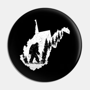 Bigfoot West Virginia State Pin