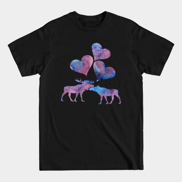 Discover Moose Art - Love Animals - T-Shirt