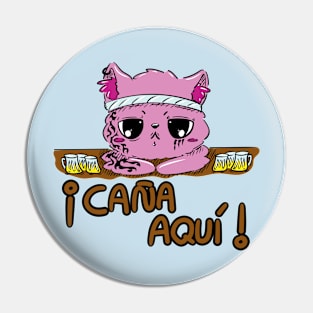 Caña aquí Pin