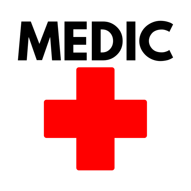 Visible Medic Decal for Protest or Other by Porcupine and Gun