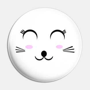 Beautiful Cat Mask Pin