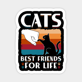 Cats Best Friends For Life Magnet