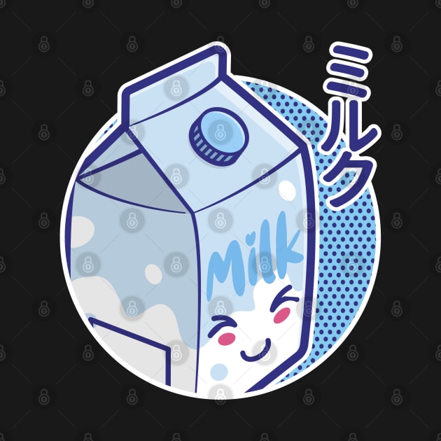 Cute Japanese Kawaii Milk Carton by Hixon House