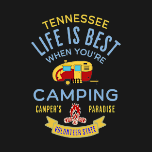 Tennessee Camping Retro T-Shirt