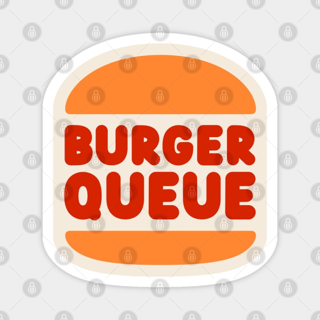 Burger Queue Magnet by Badgirlart