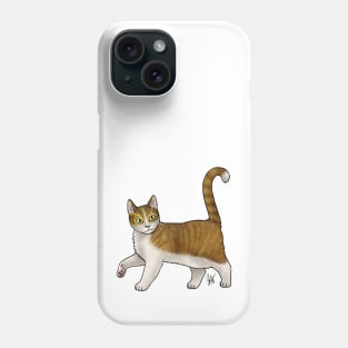 Cat - Cyprus Cat - White and Tabby Phone Case