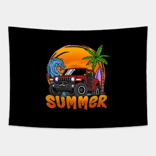 Jeep Wrangler Summer Holiday - Red Tapestry