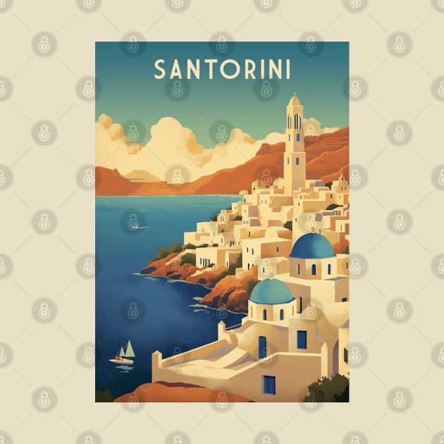 Santorini by Retro Travel Design