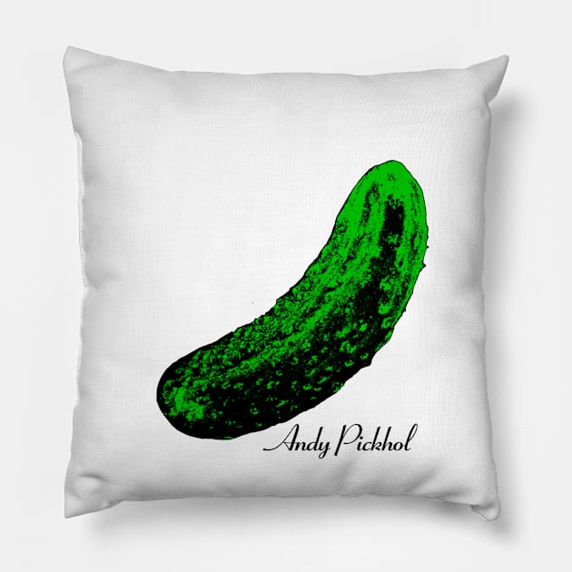 Andy Pickhol Pillow by Stupiditee