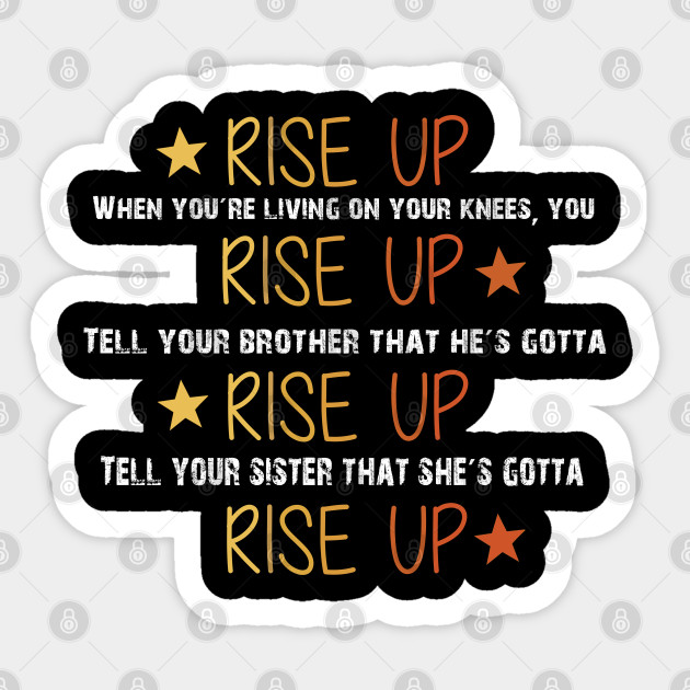 Hamilton Musical Quote Rise Up Alexander Hamilton Pegatina