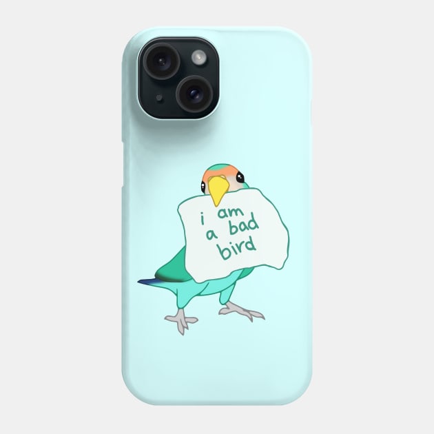 I am a bad Bird Dutch Blue Lovebird Phone Case by FandomizedRose