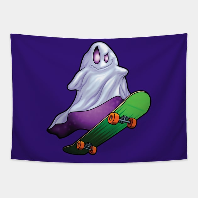 SkateGhost! Tapestry by MunkeeWear