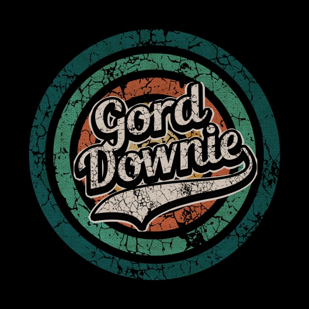 Gord Downie // Retro Circle Crack Vintage by People Mask