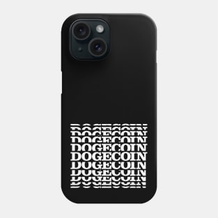 dogecoin modern typography funny crypto quote gift Phone Case