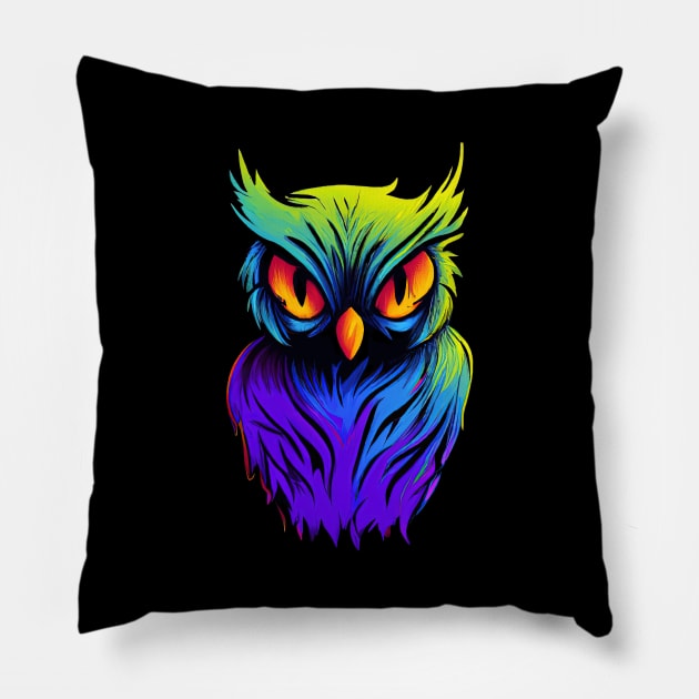 Halloween Owl Magic Spooky Pillow by BetterManufaktur