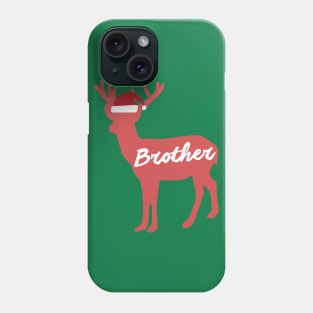 Brother Reindeer Family Group Christmas Eve Matching Phone Case