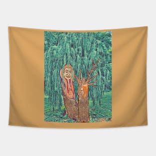 Grandmother & Granddaughter Willow Tapestry
