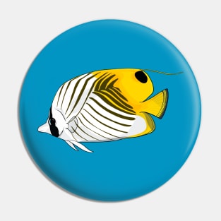 Threadfin Butterflyfish Pin