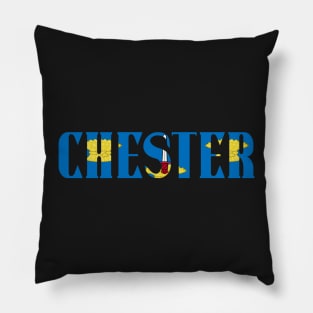 CHESTER FLAG CITY NAME Pillow