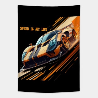 SPEED IS MY LIFE Tapestry