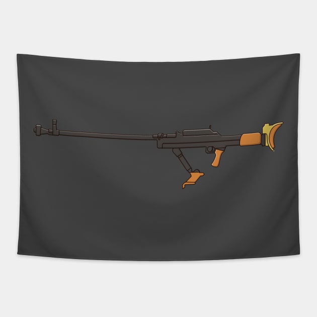 Anti Tank Rifle Tapestry by KH Studio