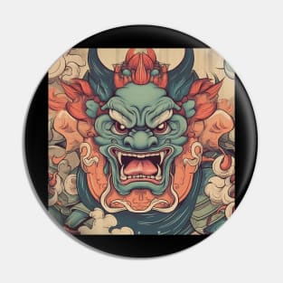 Oni fantastic creature Pin