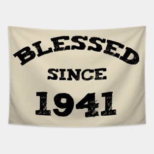 Blessed Since 1941 Cool Blessed Christian Birthday Tapestry