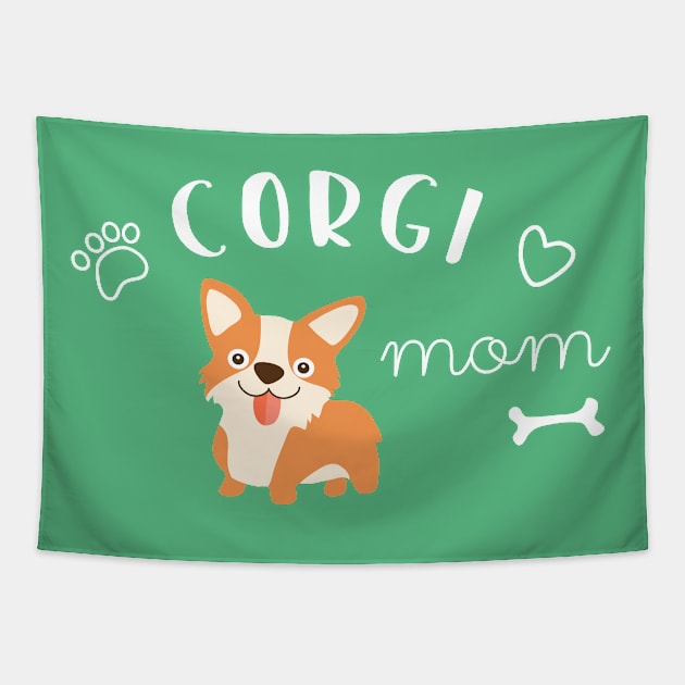 Corgi Mom Tapestry by katelein