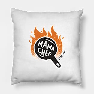 mama fire (light background) Pillow