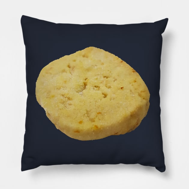 Sweet Food Hazelnut Shortbread Pillow by ellenhenryart