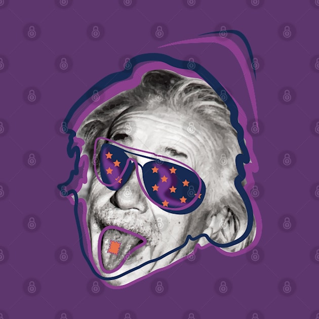 Albert Einstein • Am I or are the others crazy? v3 by Twisted By Art